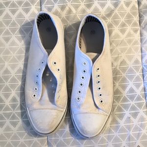 White canvas shoes